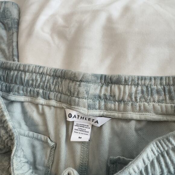 Athleta Farallon Organic Cotton Jogger Pants Fog Camo Women’s Size M - Picture 2 of 5